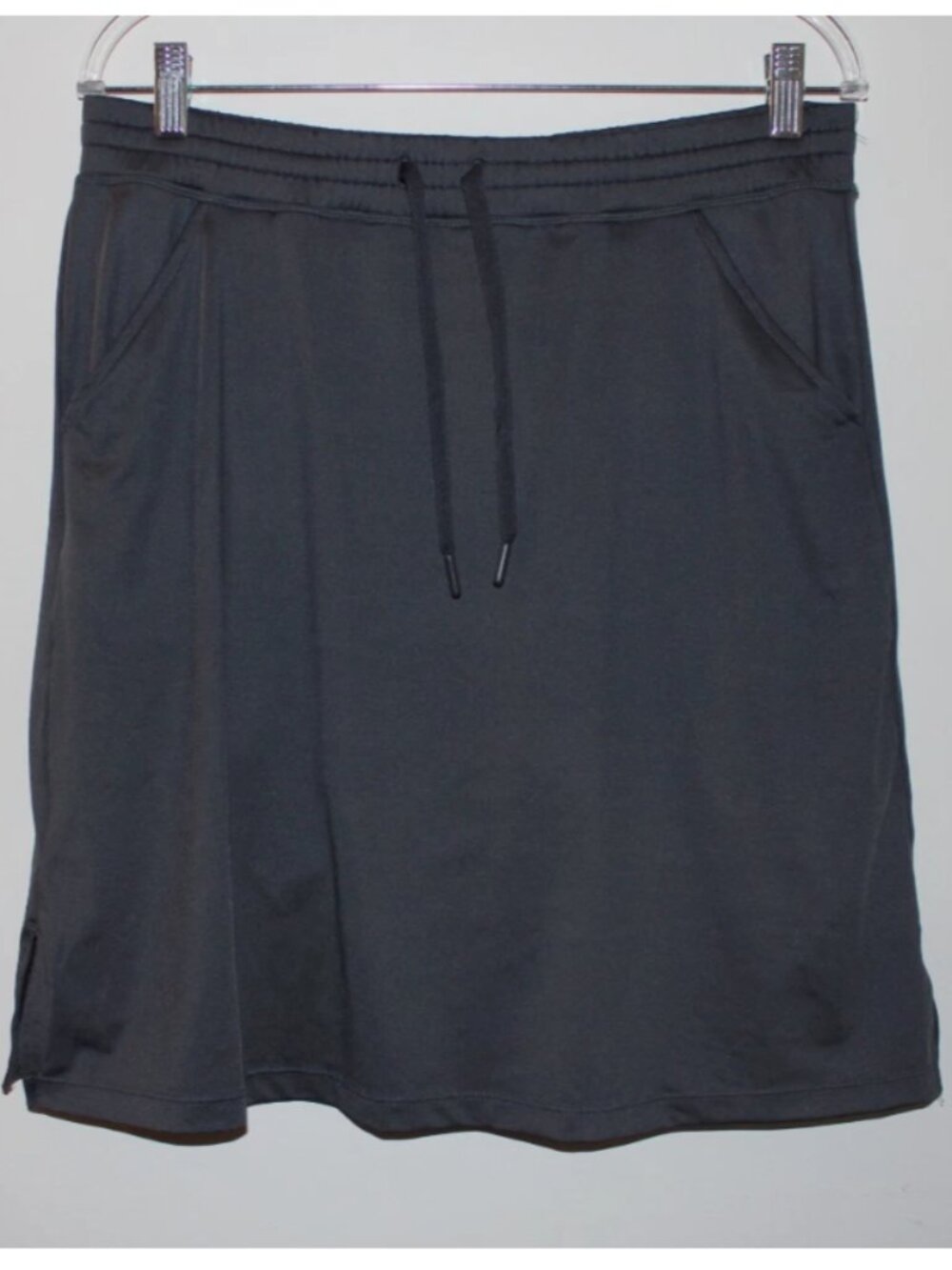 Moarol Gray Skort Skirted Shorts Drawstring Waist Sz XL NWT Tennis Golf yoga